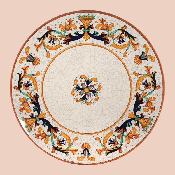 LEO38 T  - TOP - In the photo: 60 cm. diameter table<BR><BR>Volcanic stone, 3 cm thick. Suitable for inside and outside, resistant to a temperature range of -60 to 1000 °C.